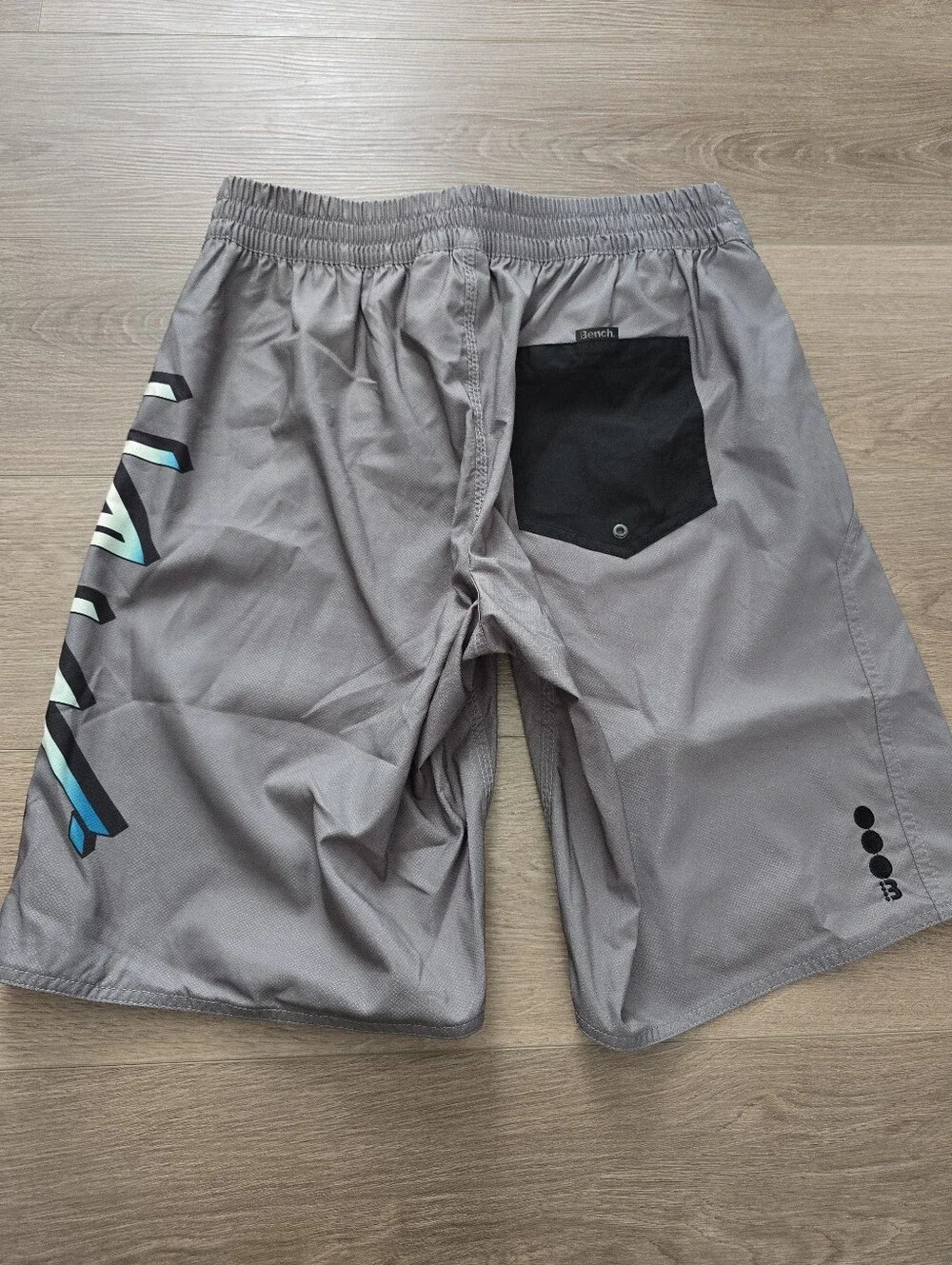 Bench Men's Gray Graphic‎ Board Shorts Swim Trunks NWT Size 32 Medium